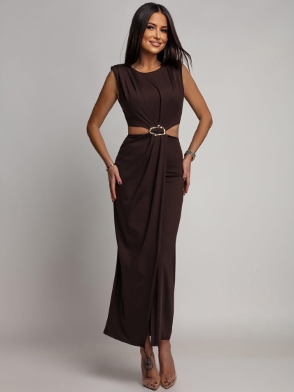 Rochie eleganta din lycra cu accesoriu in talie - Img 2