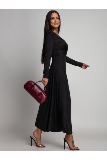 Rochie eleganta din lycra cu maneci lungi - Img 3