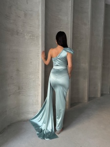 Rochie eleganta lunga cu accesoriu curea - Img 2