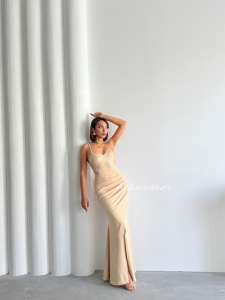 Rochie eleganta lunga cu strasuri tip sirena - Img 8
