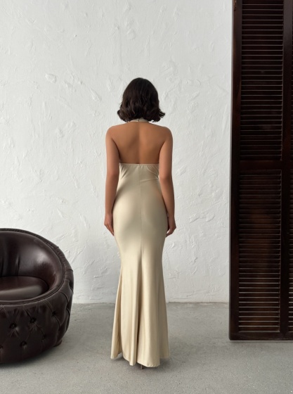 Rochie eleganta lunga din lycra - Img 4