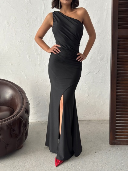 Rochie eleganta lunga din lycra - Img 2