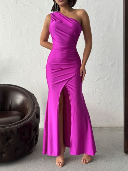 Rochie eleganta lunga din lycra - Img 4