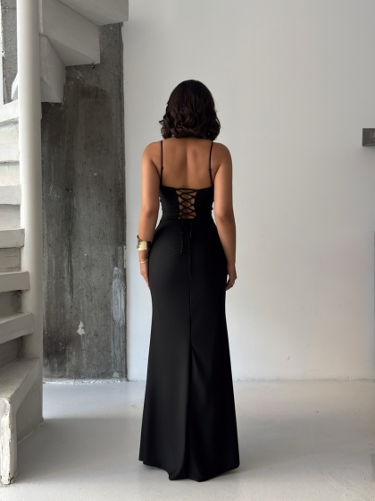 Rochie eleganta lunga din lycra - Img 6