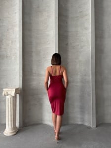 Rochie eleganta scurta cu aplicatii din strasuri - Img 4