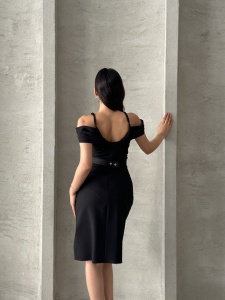 Rochie eleganta scurta cu lantisoare - Img 4