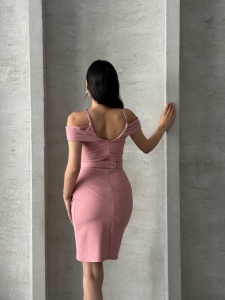 Rochie eleganta scurta cu lantisoare - Img 5