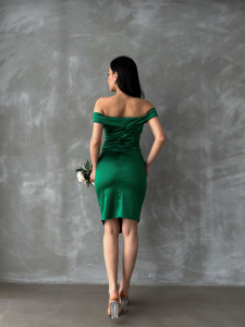 Rochie eleganta scurta pe umeri - Img 2