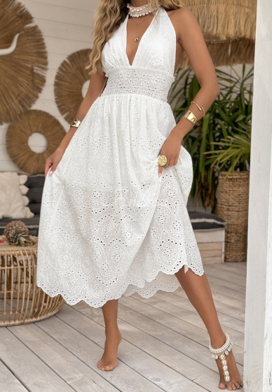 Rochie lunga brodata