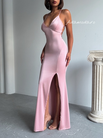 Rochie lunga eleganta cu spatele gol - Img 3