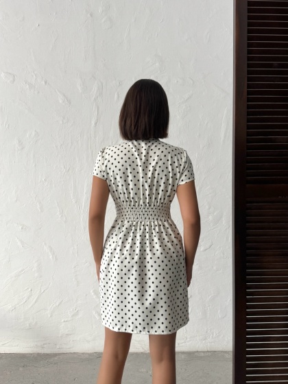 Rochie scurtă cu buline - Img 4