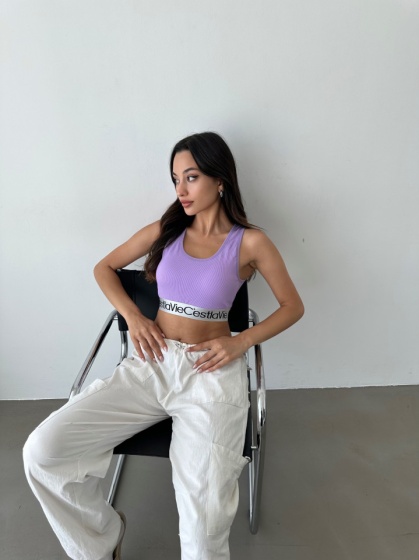 Top crop push-up sport - Img 2