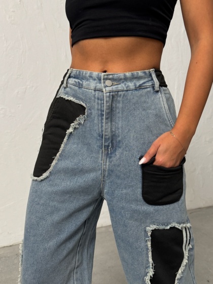 Blugi evazati cu tiv ajustabil - Img 4