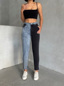 Blugi mom fit elastici in doua culori - Img 5