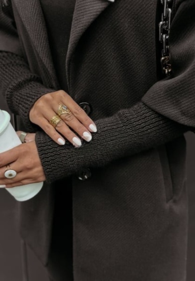 Palton dama cu maneci din tricot - Img 6