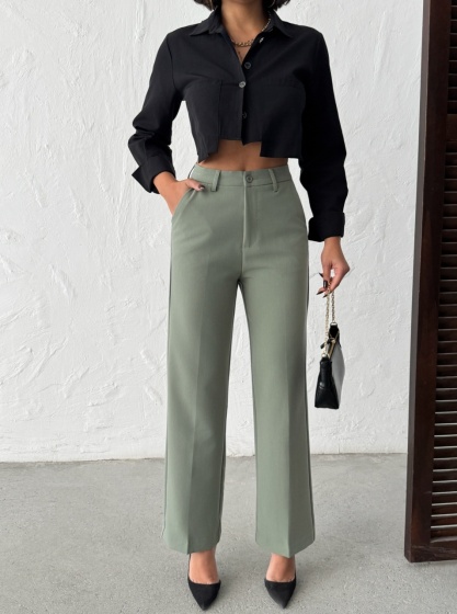 Pantaloni dama drepti simpli - Img 1