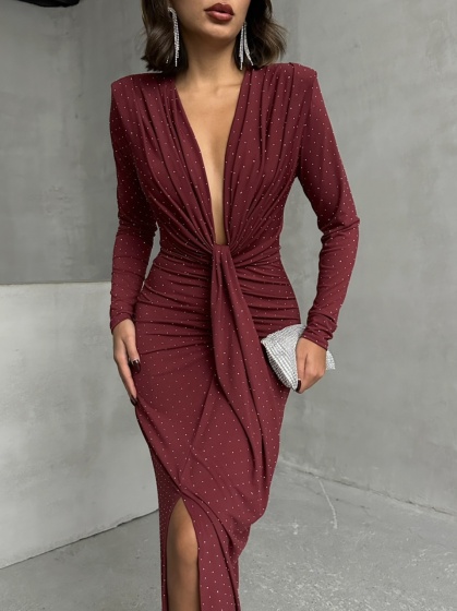 Rochie dama din licra cu strasuri - Img 2