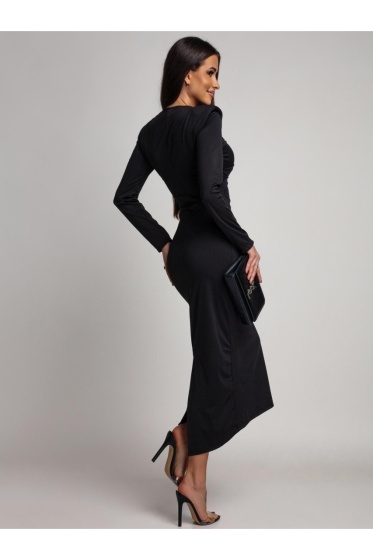 Rochie eleganta din lycra cu accesoriu - Img 2