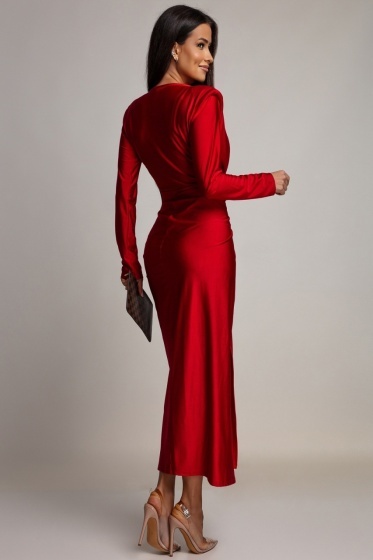 Rochie eleganta din lycra cu simpla - Img 2