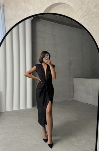 Rochie eleganta din lycra cu strasuri - Img 8