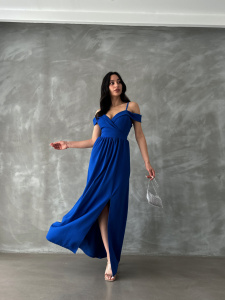 Rochie eleganta lunga cu bretele - Img 2