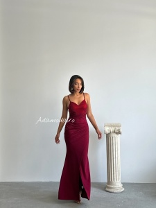 Rochie eleganta lunga cu strasuri tip sirena - Img 7