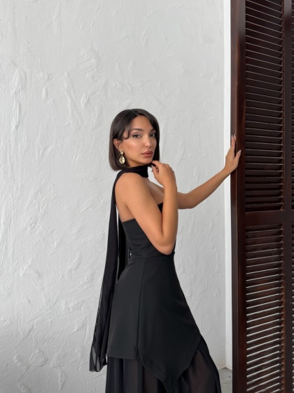 Rochie eleganta lunga cu tull - Img 6