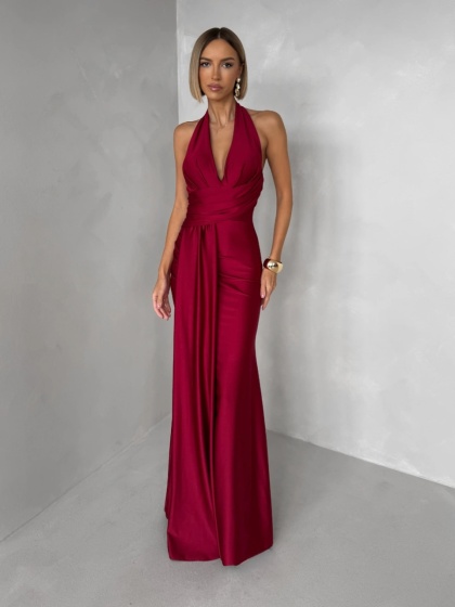 Rochie eleganta lunga din lycra - Img 4