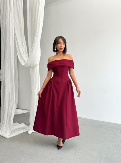 Rochie eleganta pe umeri - Img 4