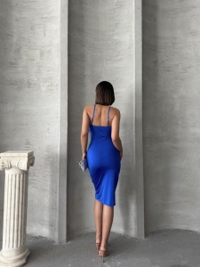 Rochie eleganta scurta cu aplicatii din strasuri - Img 2