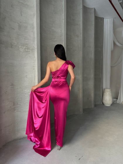 Rochie lunga cu accesoriu curea - Img 3
