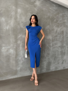 Rochie midi decupata pe lateral - Img 3