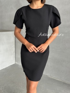 Rochie scurta cu funda la spate - Img 2