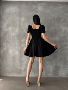 Rochie scurta cu maneci bufante - Img 2
