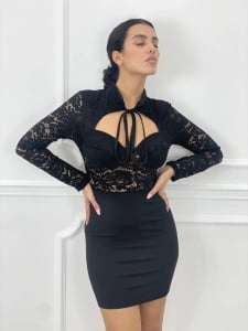 Rochie scurta din dantela - Img 1