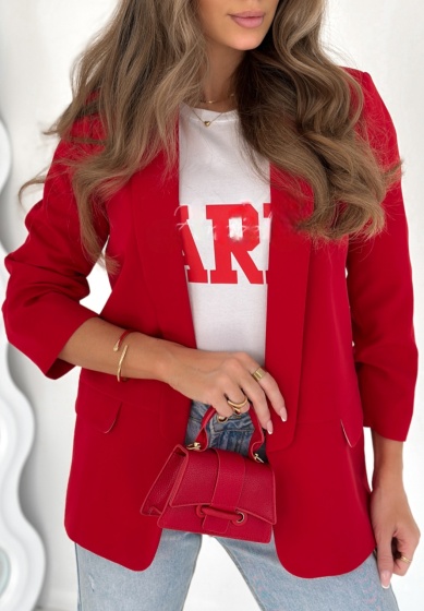 Sacou dama cu maneci incretite