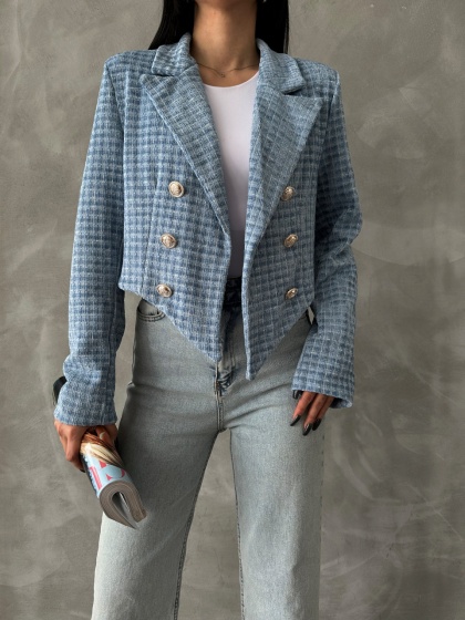 Sacou scurt cu nasturi - Img 6