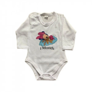 Set body bebe Disney, 12 piese, 1-12 luni, fetite, maneca lunga, en gros - Img 2