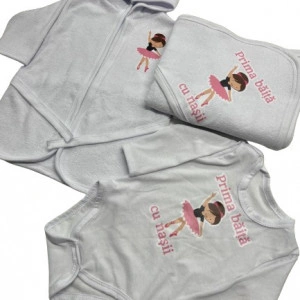 Set prima baita, Mica balerina, roz 3 piese, en gros