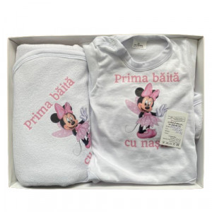 Set prima baita, Minnie fluturas, roz .3 piese, en gros