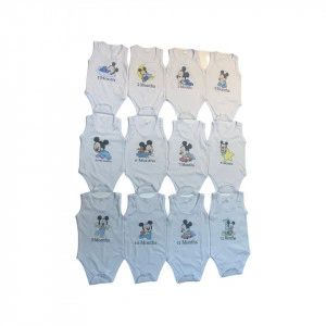 Set body bebe Disney, 12 piese, 1-12 luni, baieti, maiou - Img 2