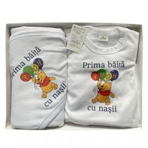 Set prima baita, Winnie cu baloane, verde.3 piese, en gros