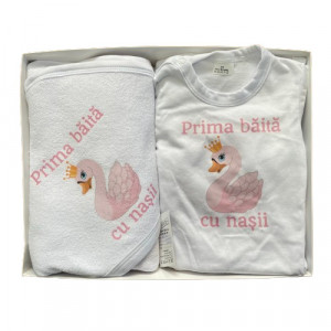 Set prima baita, Lebada. roz, 3 piese, en gros