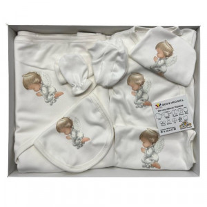 Set nou nascut, ingeras, ivoire, 10piese
