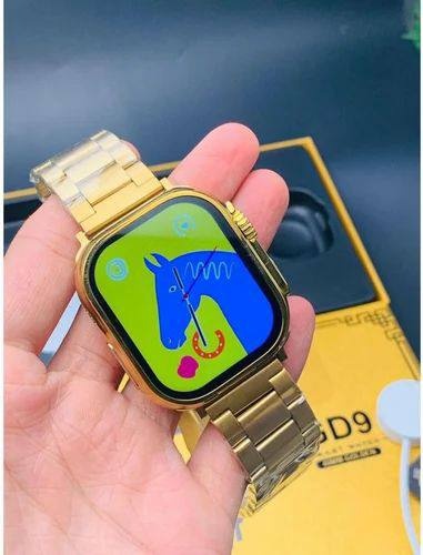 Ceas Smartwatch Ultra 2.19 IMCH 49 mm, 2 Curele incluse, Moduri multiple, Termometru, Monitorizare somn, Orange-Auriu engros - Img 4