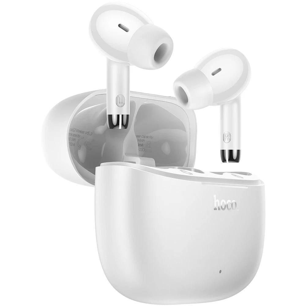 Casti Wireless Smartix hoco, Ear Buds,, Bluetooth 5.3, 180h StandBy, Baterie 300mAh, Alb engros - Img 3