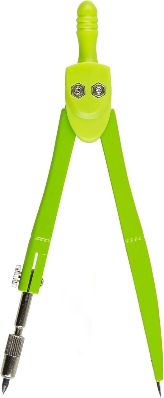 Compas cu Grip PaperLux reglabil din Metal, Cutie de depozitare, Verde