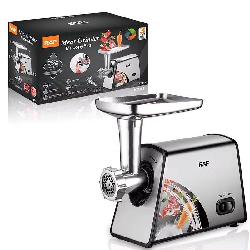 RAF R3378 – Masina de tocat electrica 2000W, functie revers si accesorii legume - Img 1