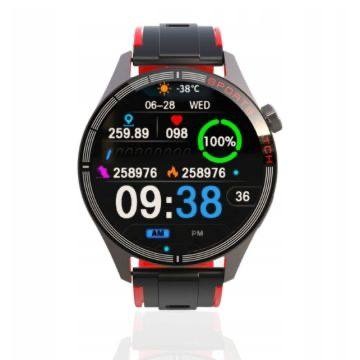 Ceas Smartwatch Smartix Sport, Incarcare Wireless, Moduri multiple, Termometru, Monitorizare somn, Negru-Orange engros - Img 5