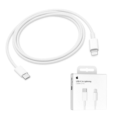Apple A2561 – Cablu Type-C la Lightning original 1m, alb – MUQ93ZM/A